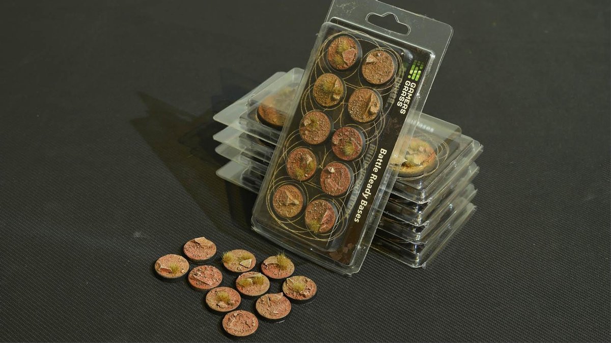 Badlands Bases Pre-Painted (10x 25mm Round )